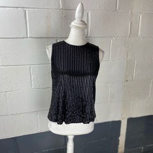 Diane von Furstenberg Cocktail Top Size 6 Black
